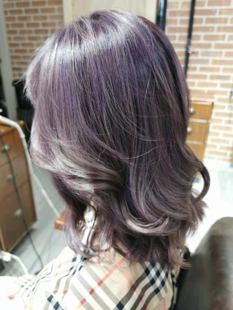 Balayage Violet Grey